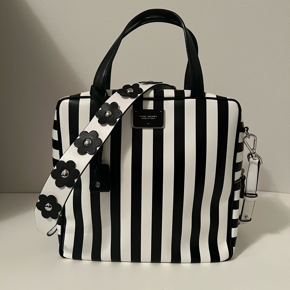 Marc Jacobs Black and White Crossbody Bag